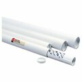 Quality Park QualityPrk, WHITE MAILING TUBES, 24in LONG, 3in DIAMETER, WHITE, 25PK 46018